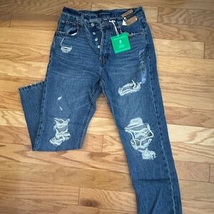 Aeropostale Women's Blue Straight Leg Jeans